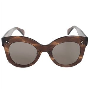 Celine Kim Sunglasses in Havana Brown